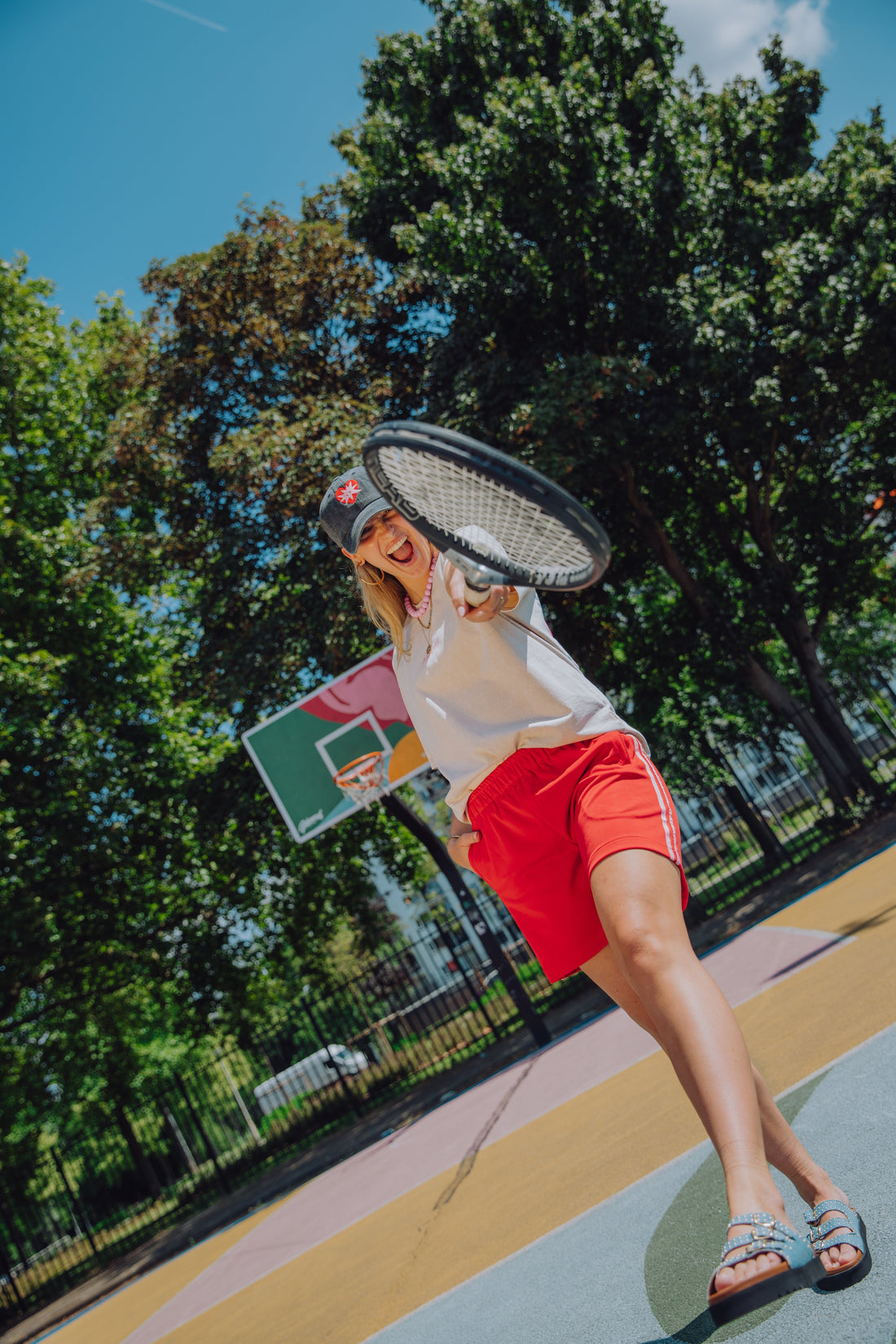 Stripe Short - Rood