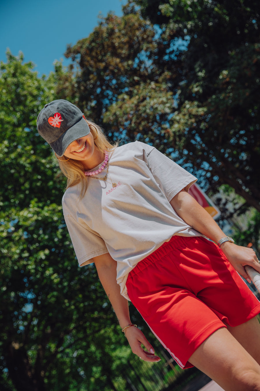Stripe Short - Rood