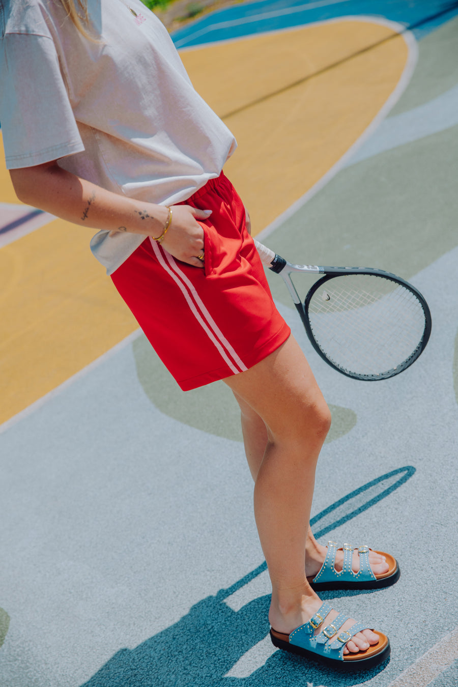 Stripe Short - Rood