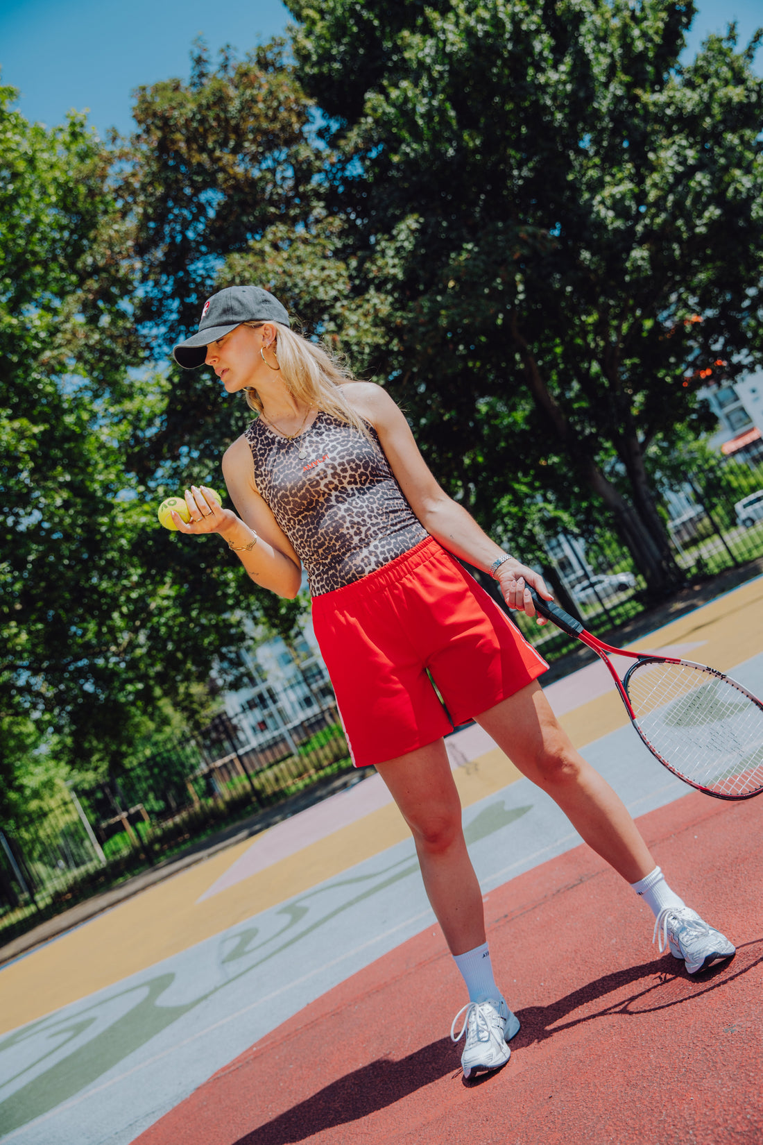 Stripe Short - Rood