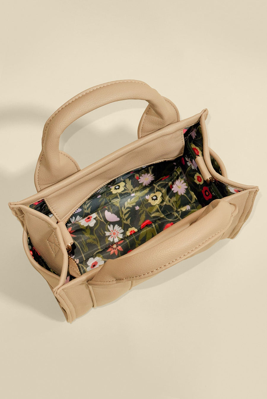 Vegan Leather Baby Sloane Tote - Gilded Beige