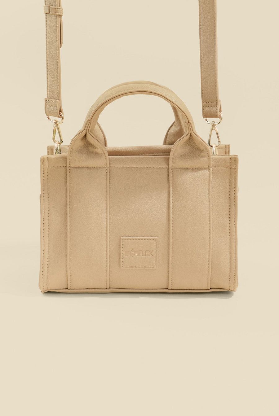 Vegan Leather Baby Sloane Tote - Gilded Beige