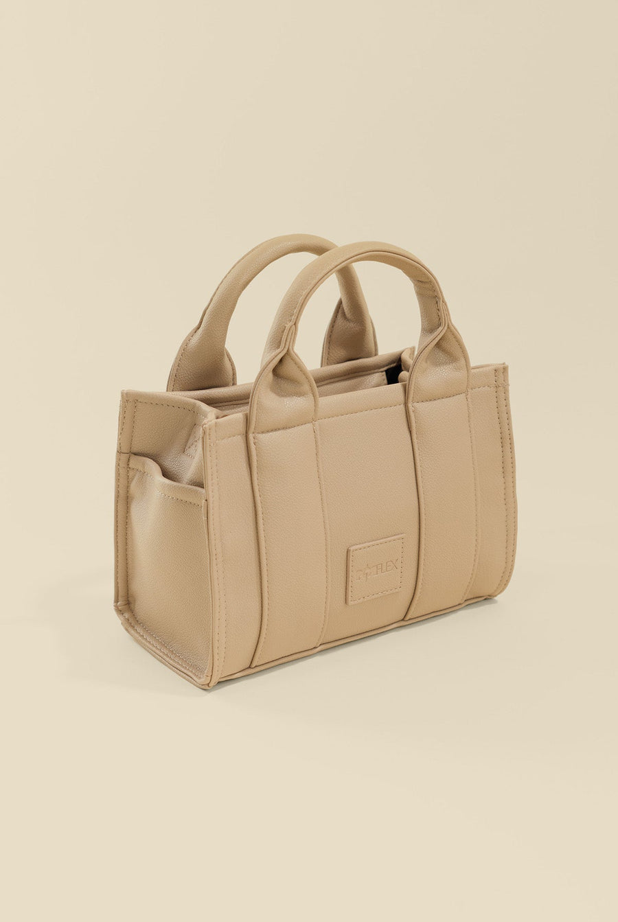 Vegan Leather Baby Sloane Tote - Gilded Beige