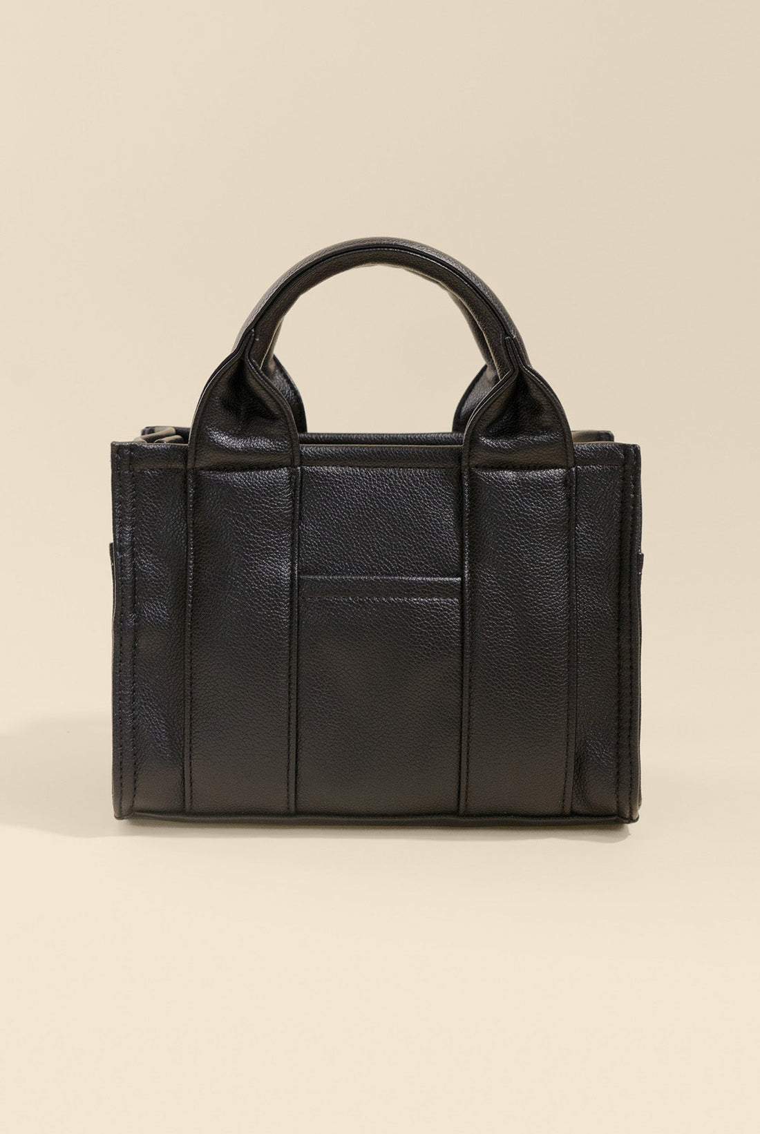 Vegan Leather Baby Sloane Tote - Black