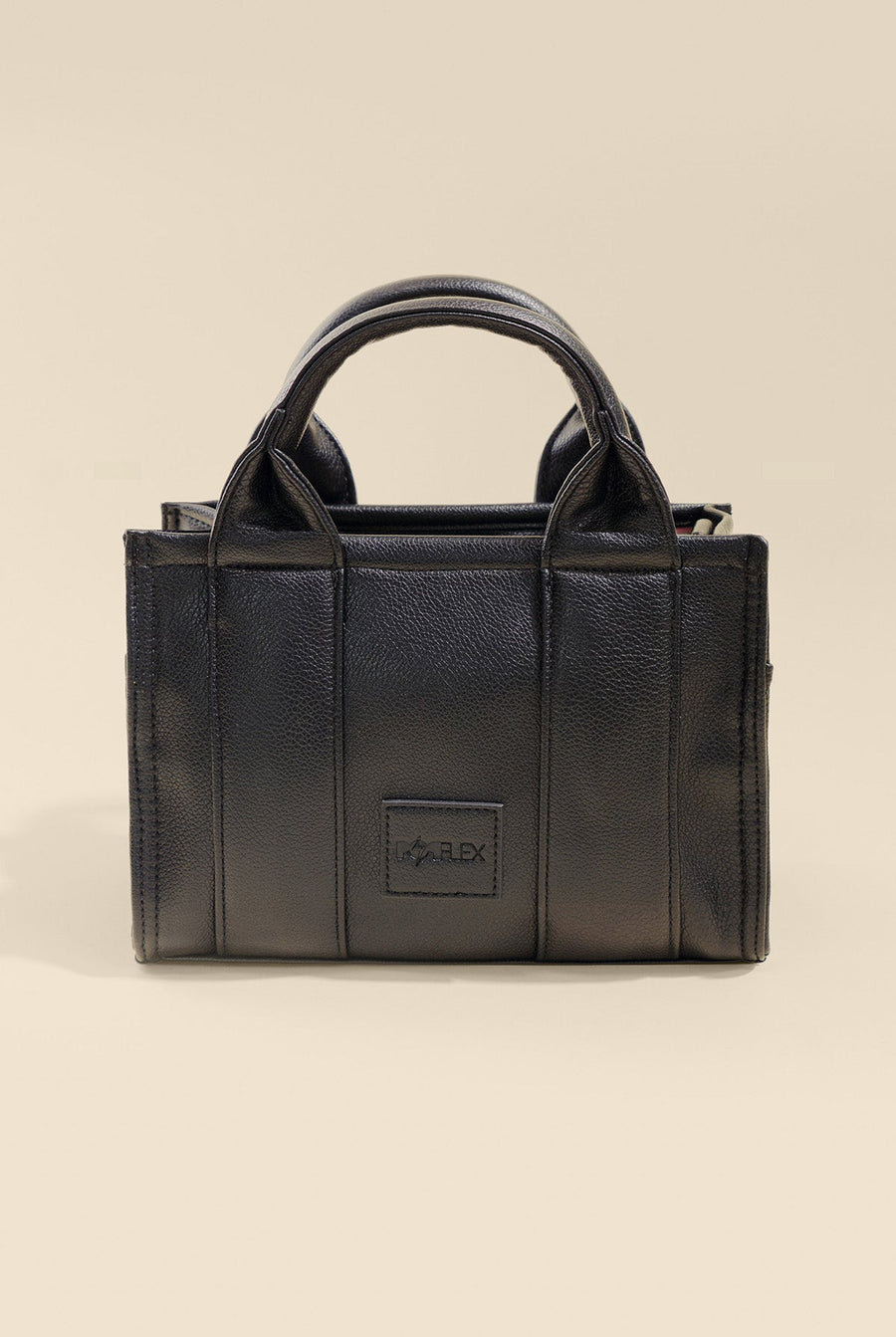 Vegan Leather Baby Sloane Tote - Black