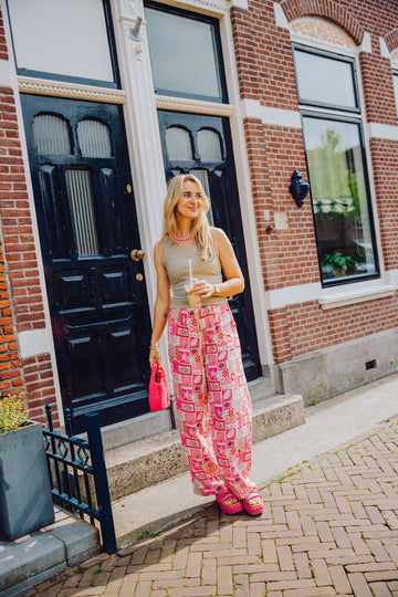 Signature Pants - Roze