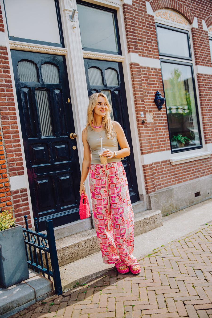 Signature Pants - Roze