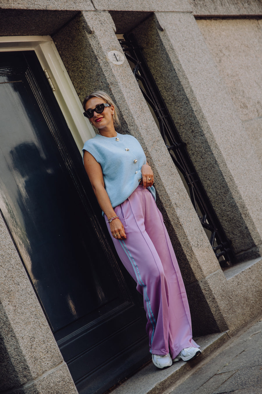 Stripe Pants - Lila