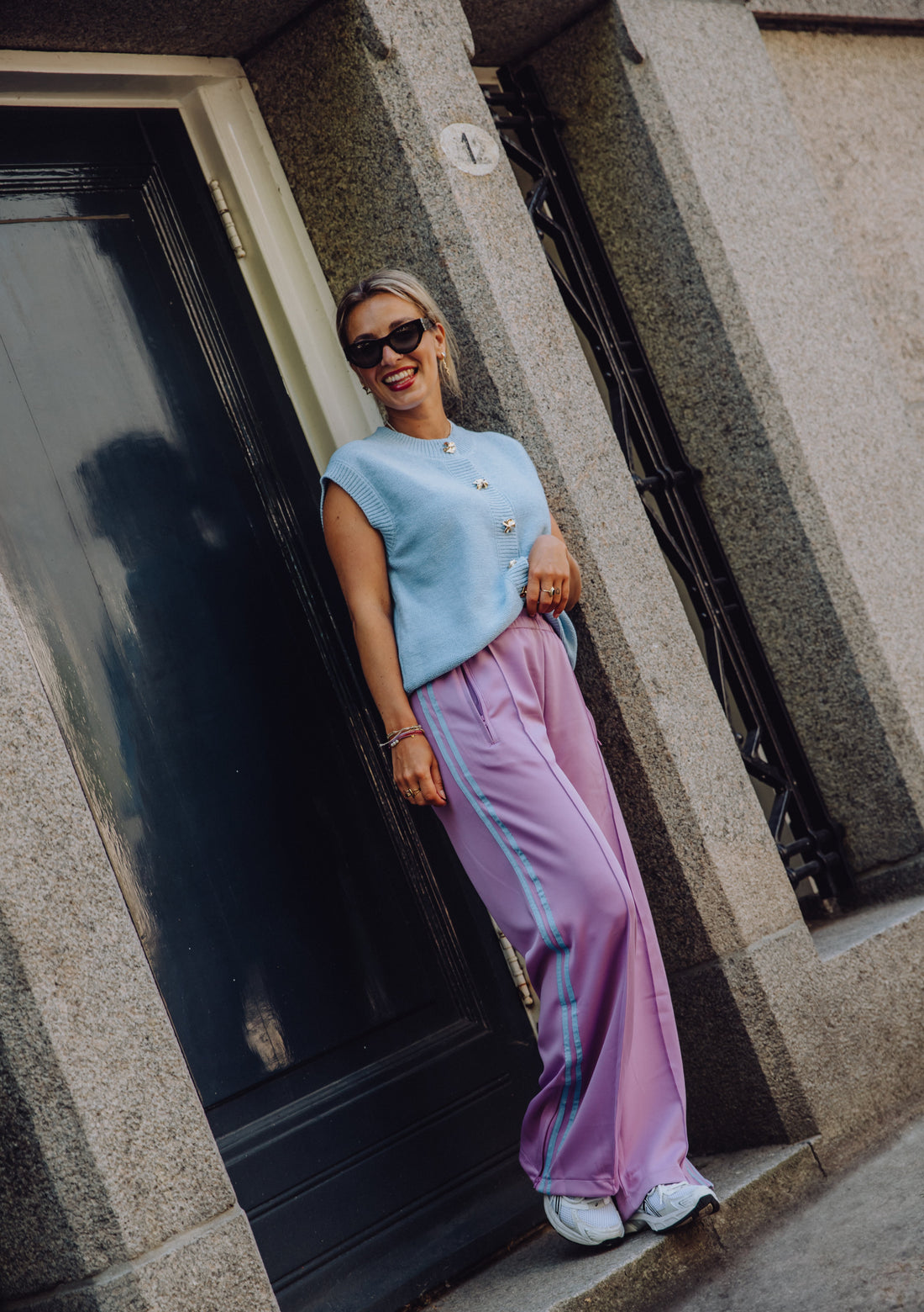 Stripe Pants - Lila