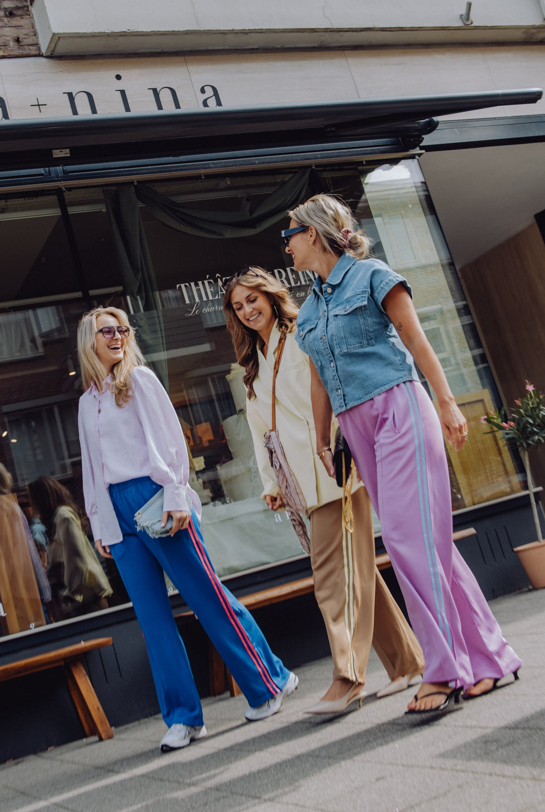 Stripe Pants - Lila