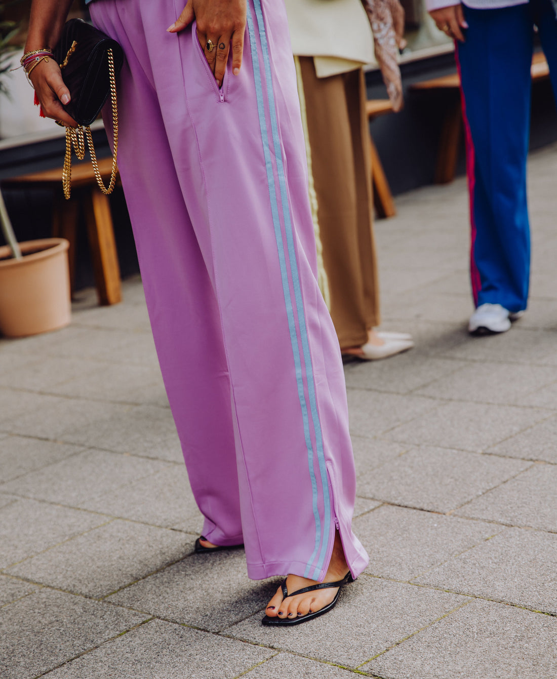 Stripe Pants - Lila