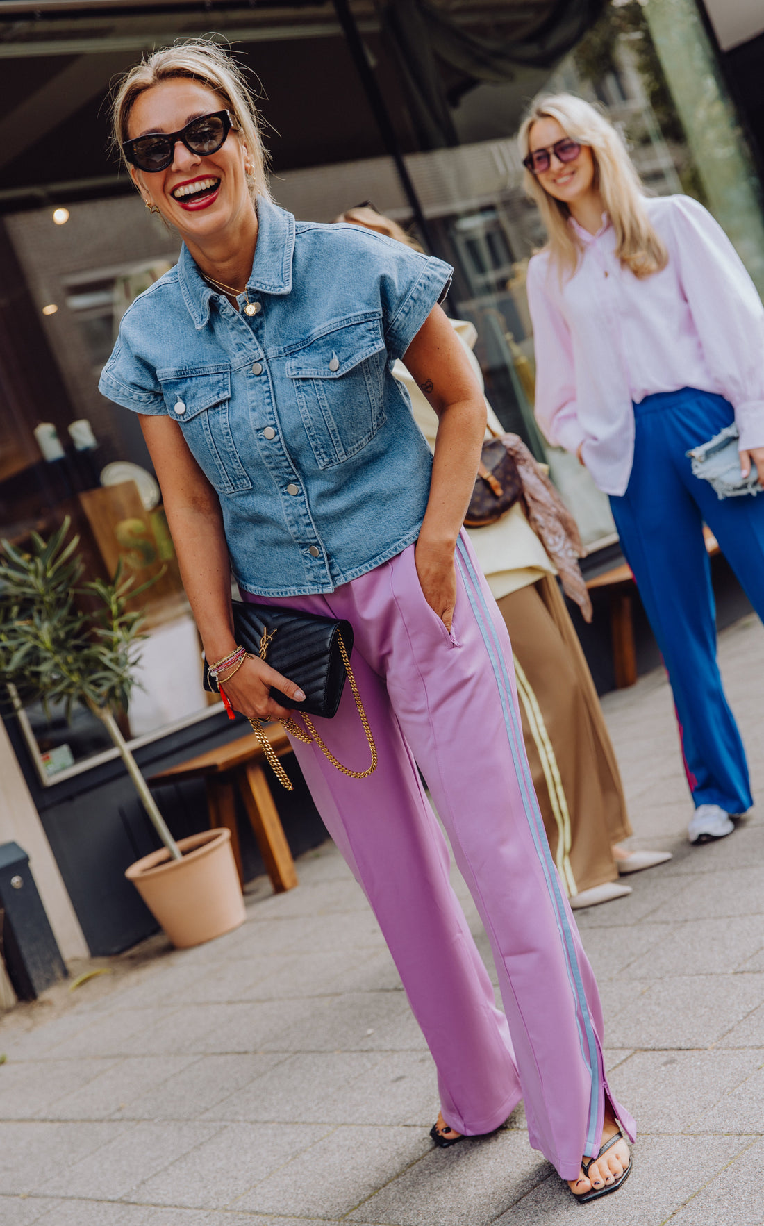 Stripe Pants - Lila