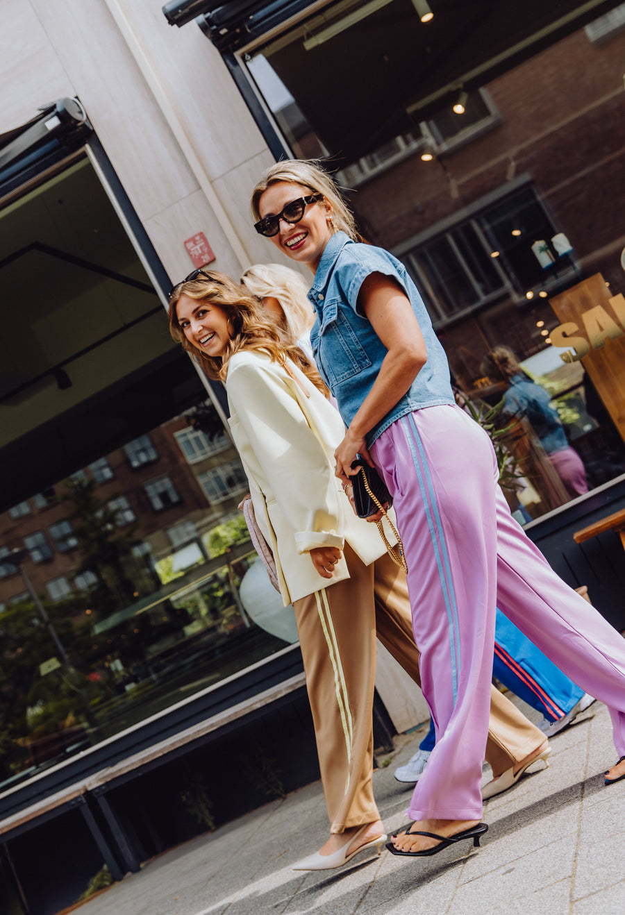 Stripe Pants - Lila