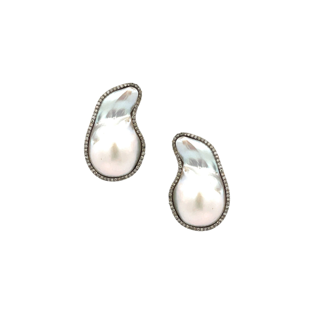 Pearl & Diamond Earrings