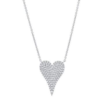 Medium Diamond Heart Necklace